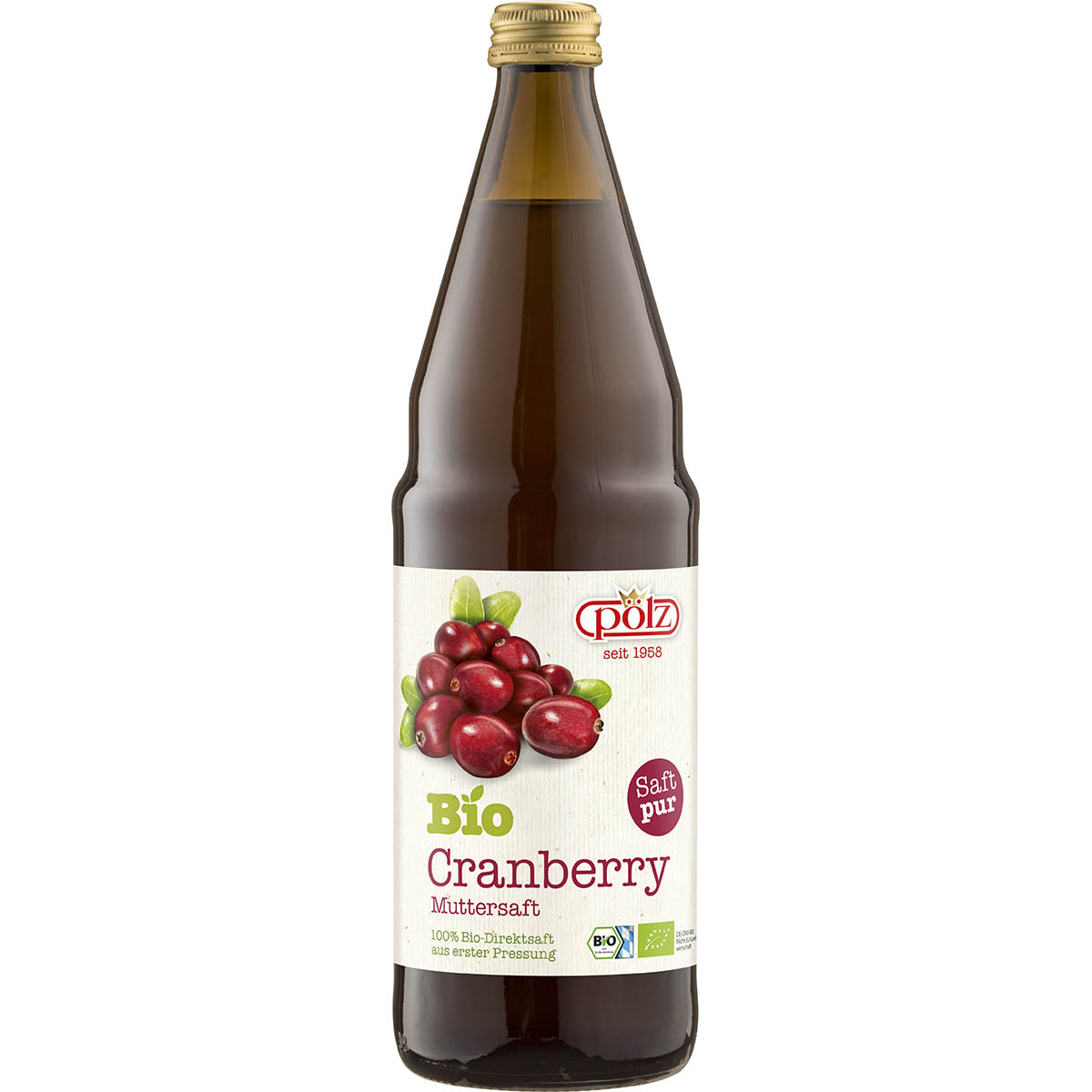Pölz Bio Cranberry Muttersaft 0,75 l